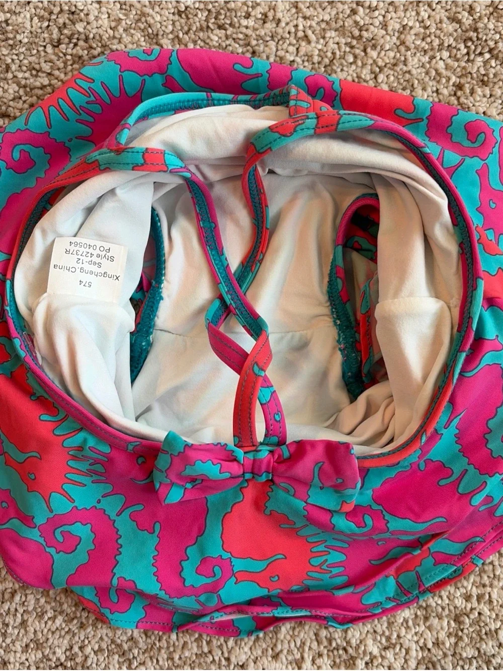 Lilly Pulitzer Baby Size 3-6 Months ruffled one-piece swimsuit